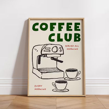 Coffee Club – Retro Kitchen Wall Art