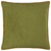 Meridian Velvet Cushion Olive Ginger