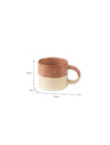 Bladon Half Glazed Mugs - Terracotta (Set of 2)