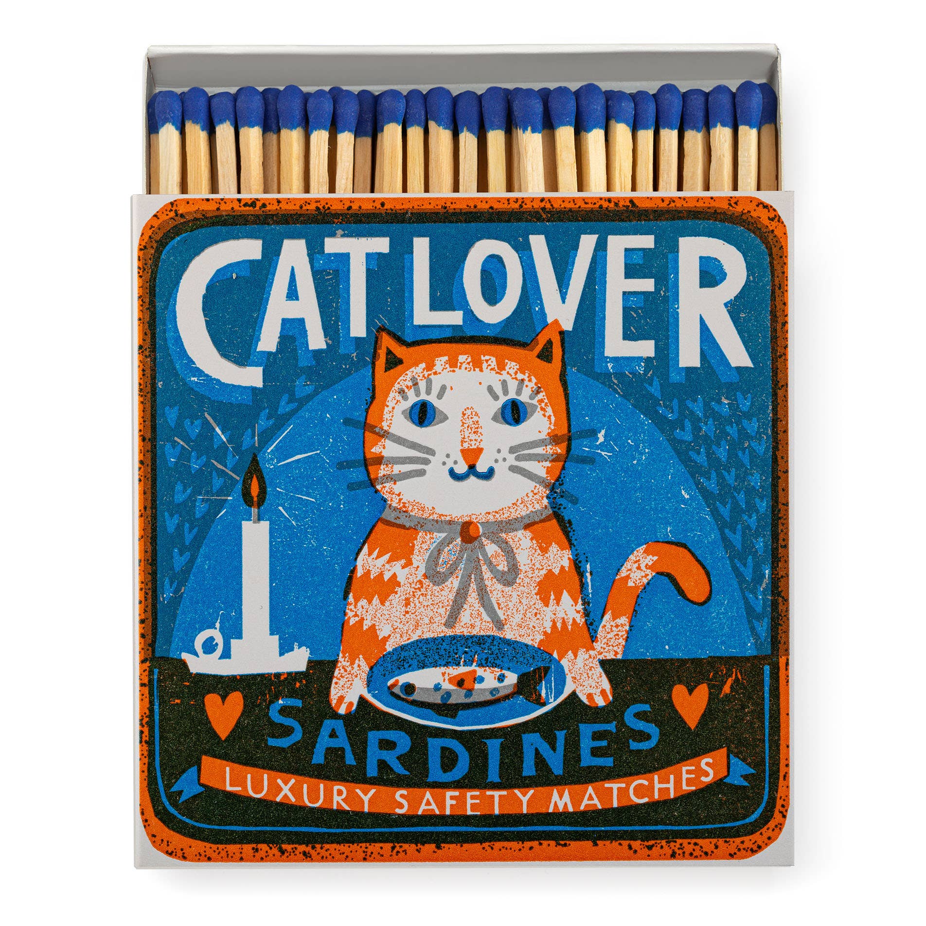 Cat Lover Square Safety Matches