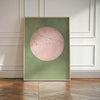 Moonrise Flock – Mint Green Japanese Wall Art