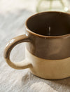 Bladon Half Glazed Mugs - Truffle (Set of 2)