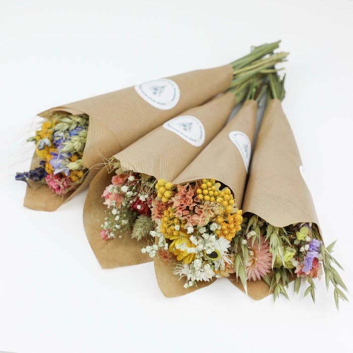 Mixed Mini Spring Summer Dried Flower Bouquets pack of 20