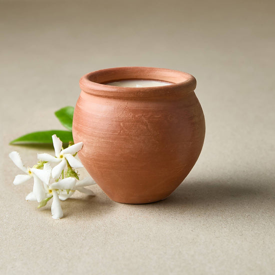 Handmade Terracotta Candle Deepti Jasmine