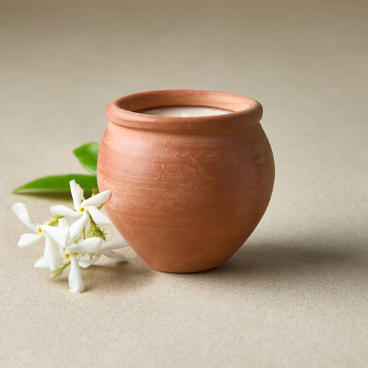 Handmade Terracotta Candle Deepti Jasmine