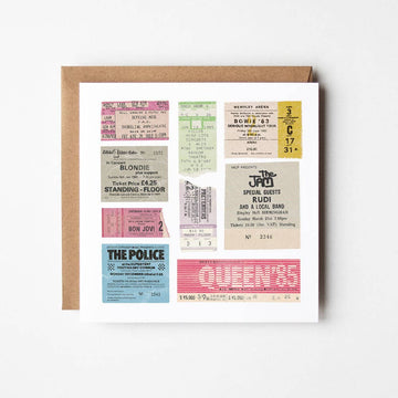 Eighties Blank Greetings Card