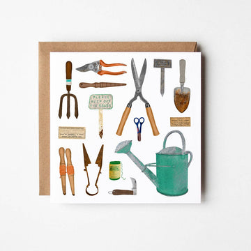 Gardening Blank Greetings Card