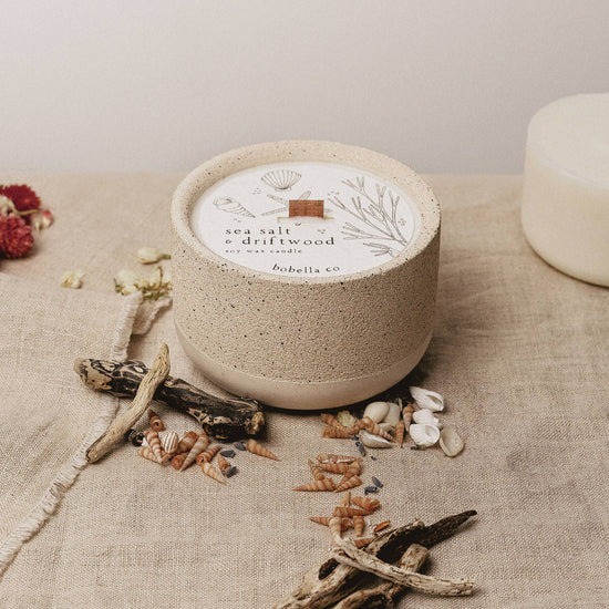 Sea Salt and Driftwood Soy Wax Candle