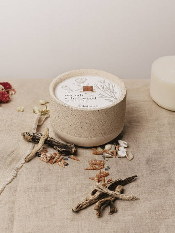Sea Salt and Driftwood Soy Wax Candle