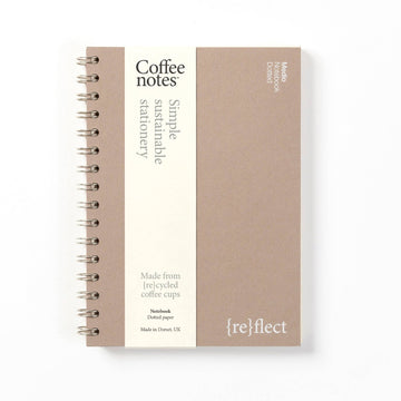 Almond Wirebound Notebook Dotted